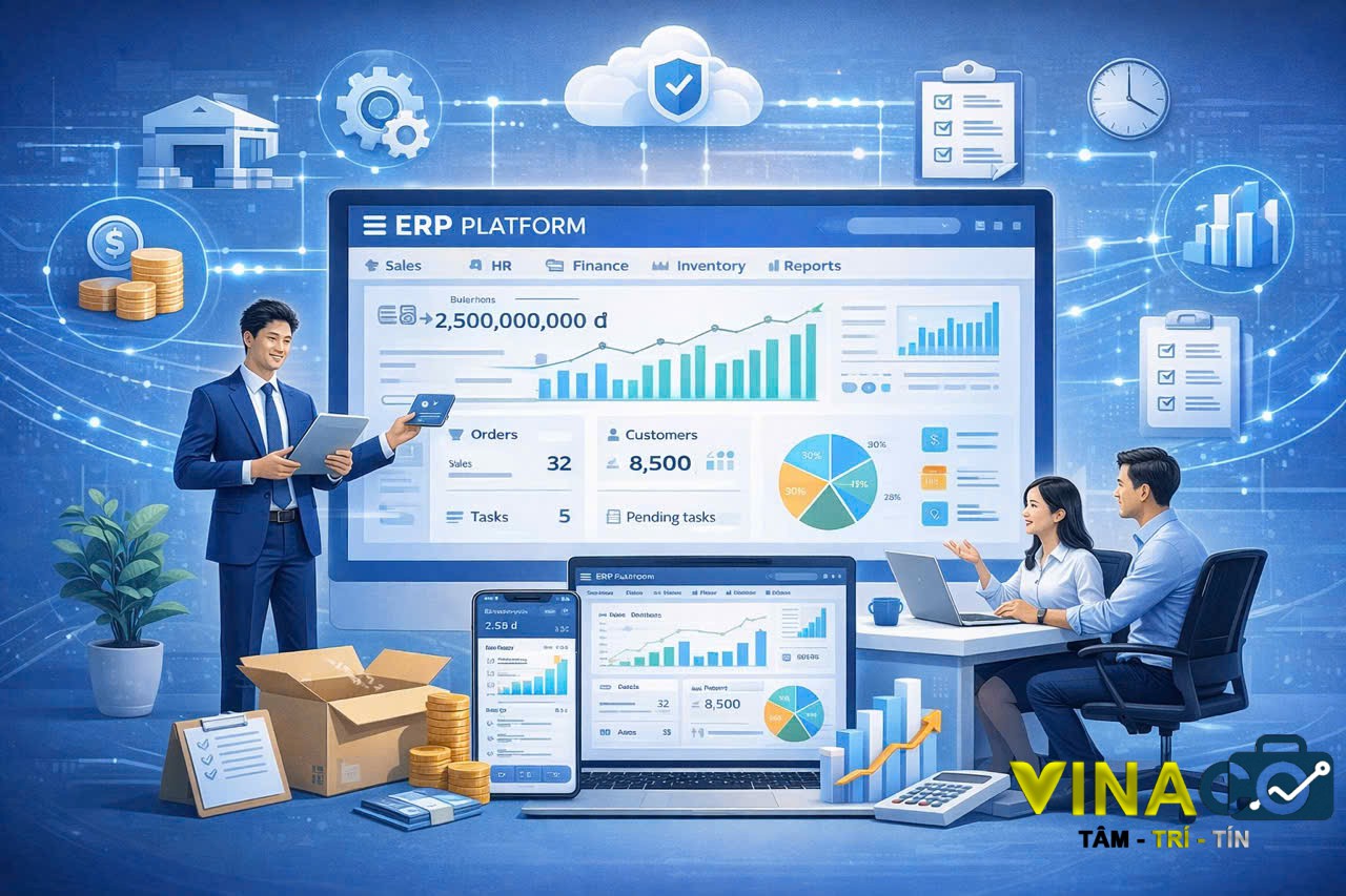 TẦM QUAN TRỌNG CỦA NỀN TẢNG ERP VÀ GIẢI PHÁP TỐI ƯU TỪ VINATHIS HOLDING DÀNH CHO DOANH NGHIỆP.
